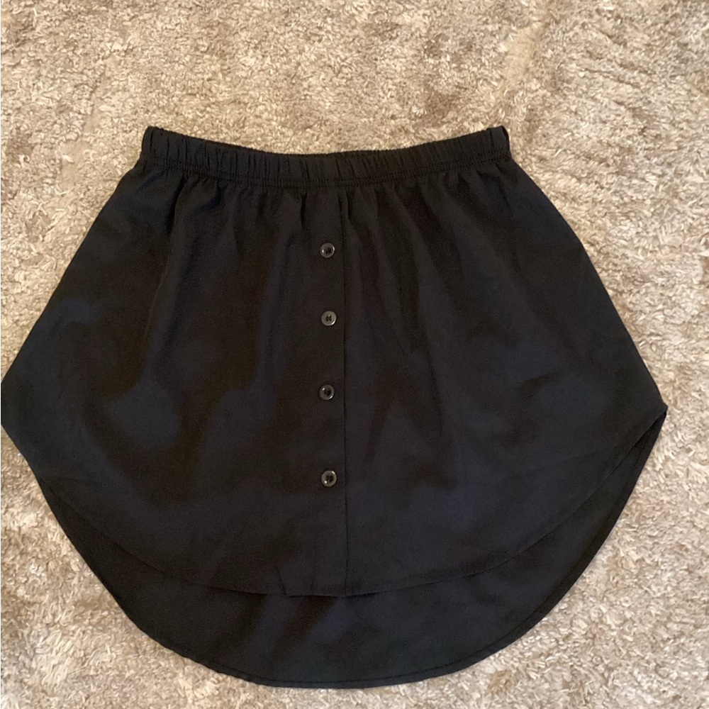 Shirt extenders for women black size M lower sweep elastic waist